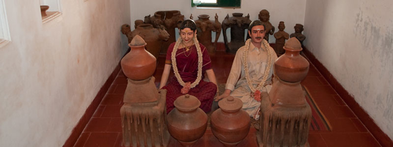 Dakshinachitra potters house interiour